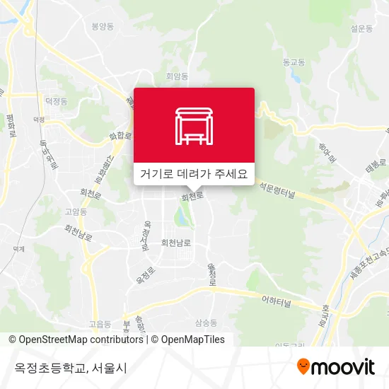 옥정초등학교 지도