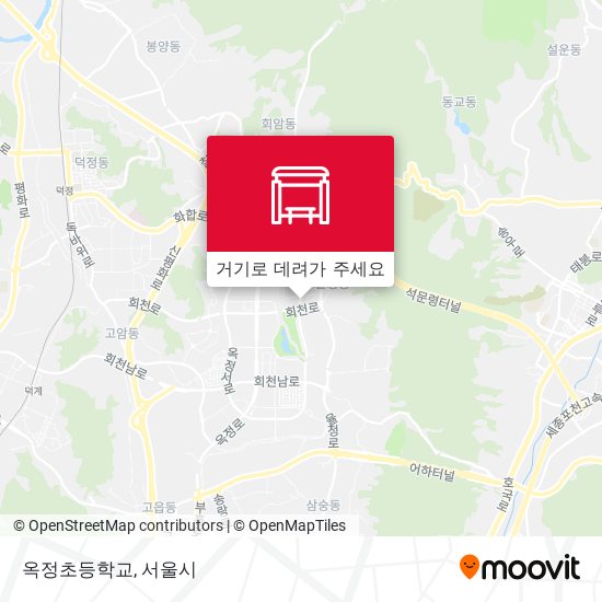 옥정초등학교 지도