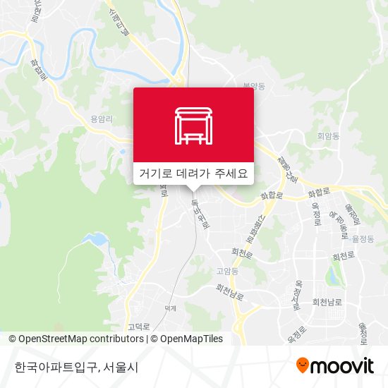 한국아파트입구 지도
