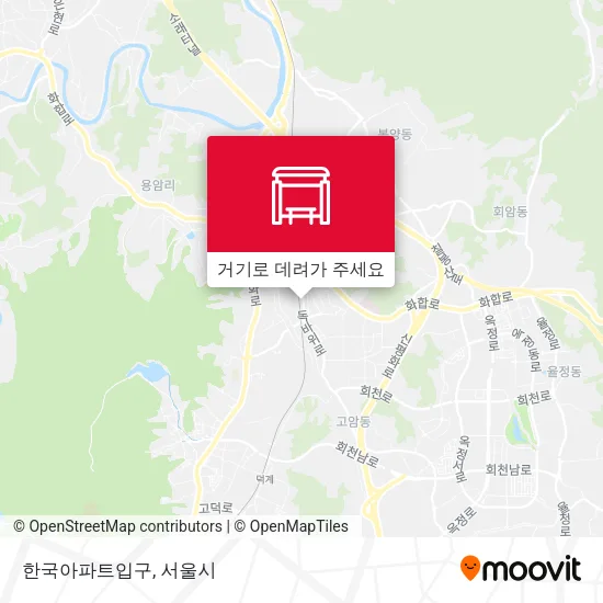 한국아파트입구 지도