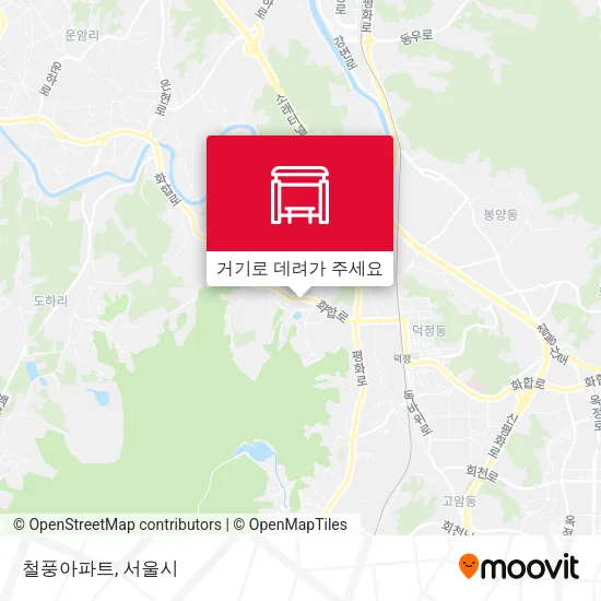 철풍아파트 지도