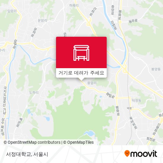 서정대학교 지도