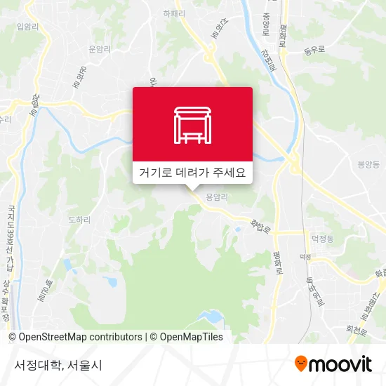 서정대학 지도