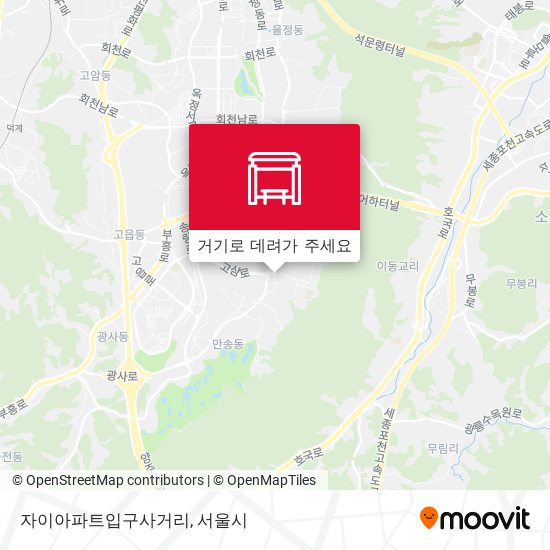 자이아파트입구사거리 지도