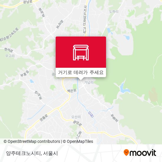 양주테크노시티 지도