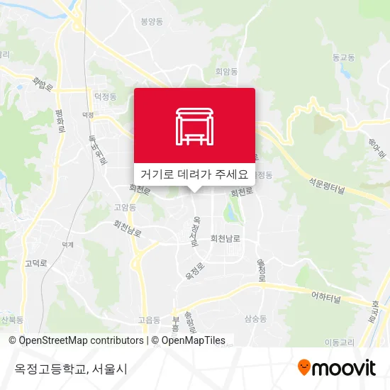 옥정고등학교 지도