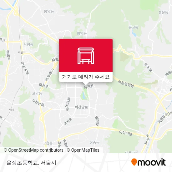 율정초등학교 지도
