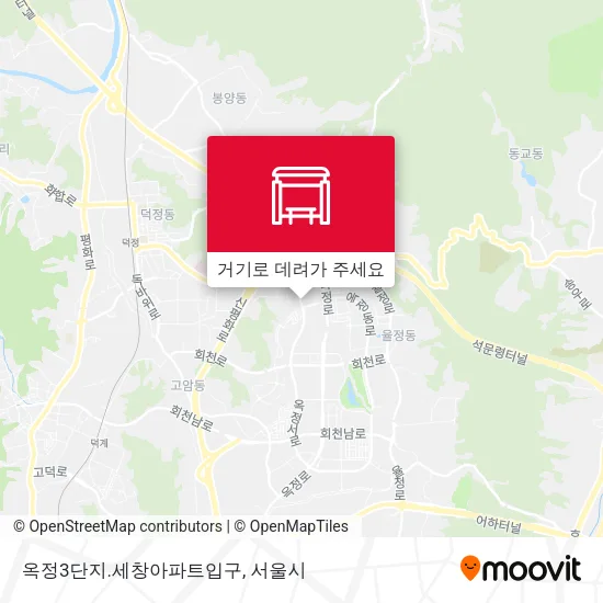 옥정3단지.세창아파트입구 지도