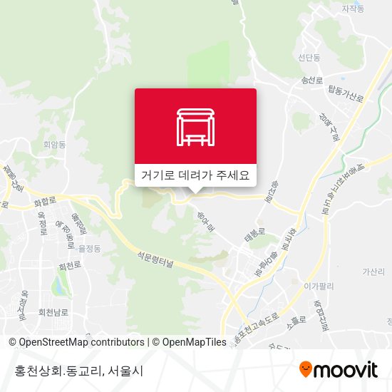 홍천상회.동교리 지도