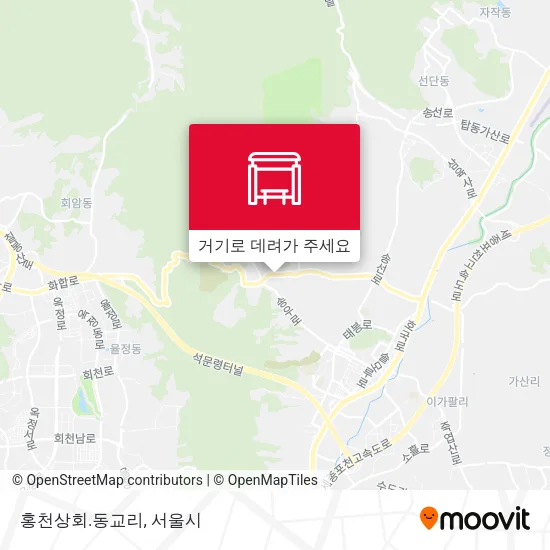 홍천상회.동교리 지도
