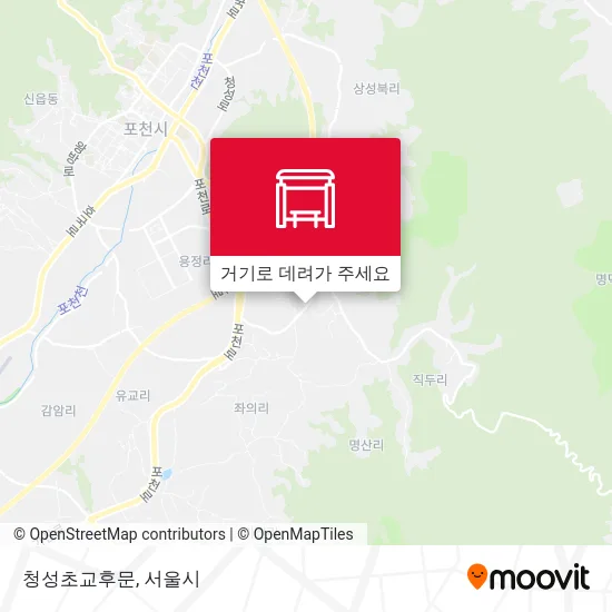 청성초교후문 지도