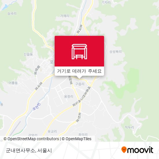 군내면사무소 지도