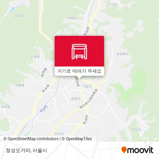 청성오거리 지도