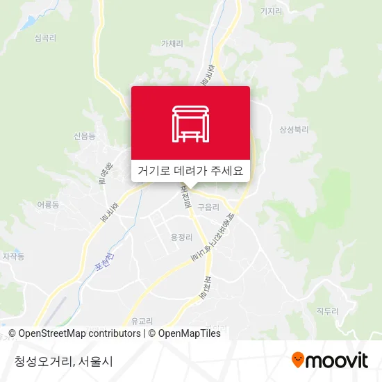청성오거리 지도