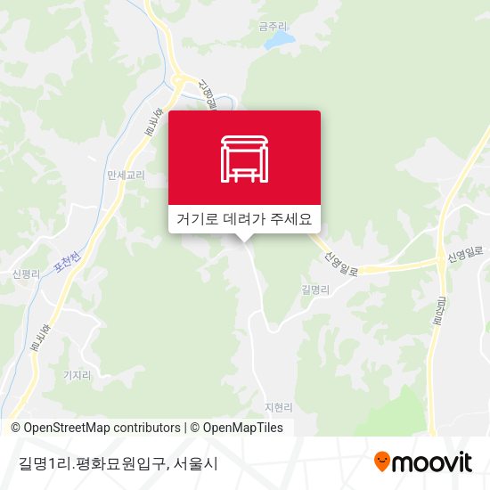 길명1리.평화묘원입구 지도