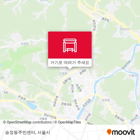 송정동주민센터 지도