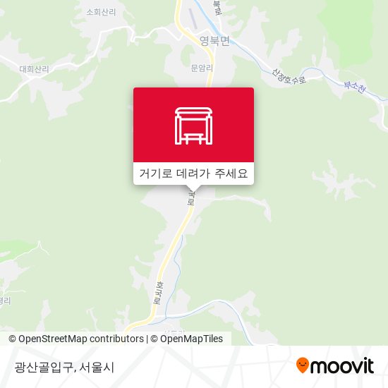 광산골입구 지도