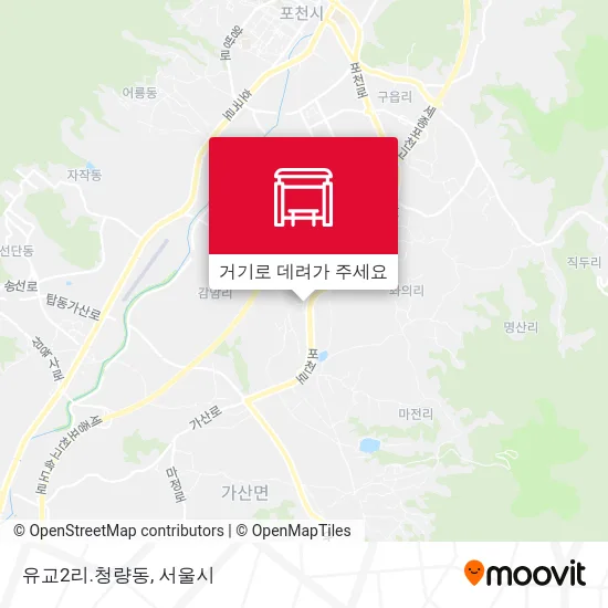 유교2리.청량동 지도