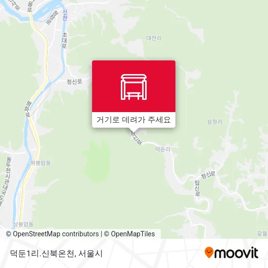 덕둔1리.신북온천 지도