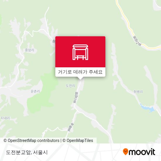 도전분교앞 지도