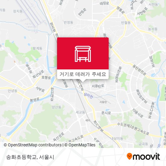 송화초등학교 지도