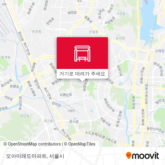 모아미래도아파트 지도