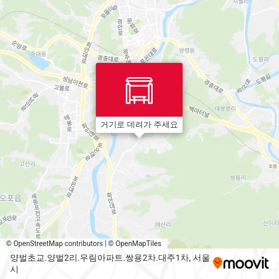 양벌초교.양벌2리.우림아파트.쌍용2차.대주1차 지도