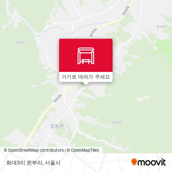 화대3리.왼부리 지도