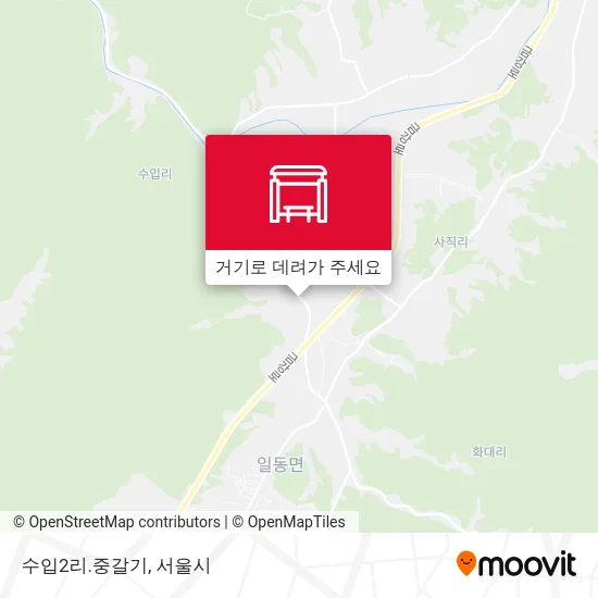 수입2리.중갈기 지도