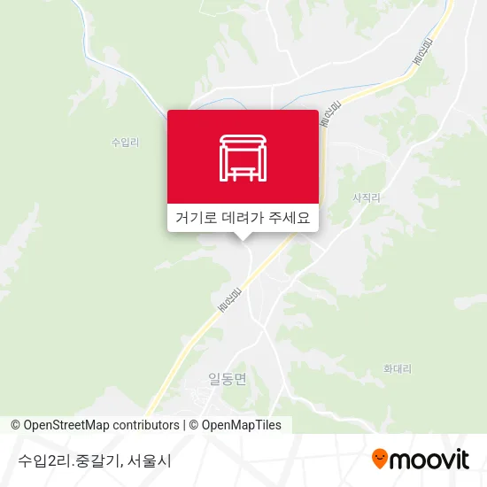 수입2리.중갈기 지도