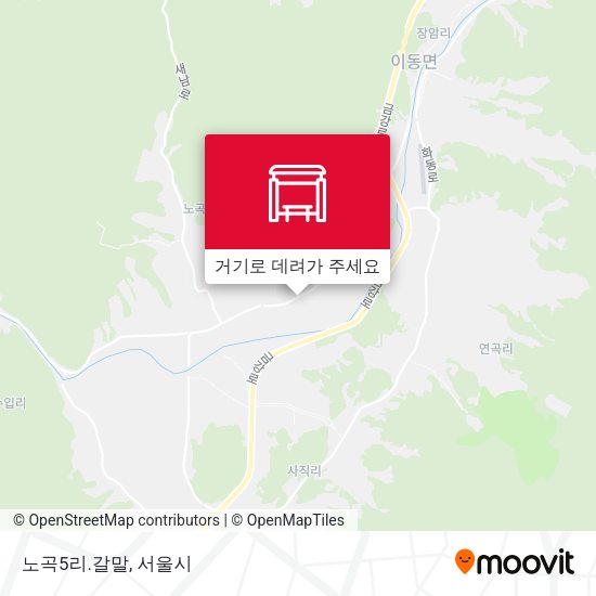 노곡5리.갈말 지도