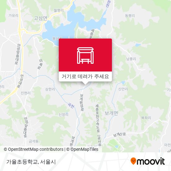 가율초등학교 지도