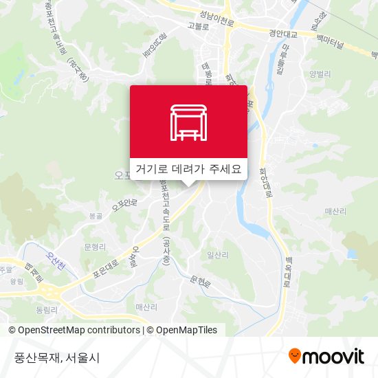 풍산목재 지도