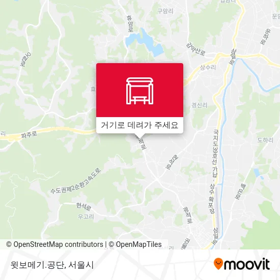 윗보메기.공단 지도