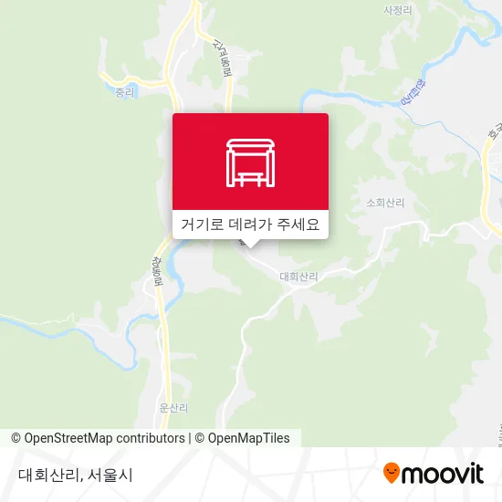 대회산리 지도