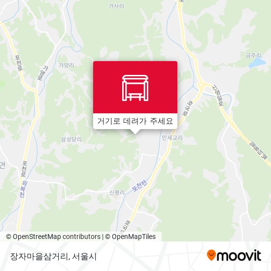 장자마을삼거리 지도