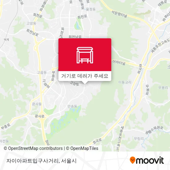 자이아파트입구사거리 지도