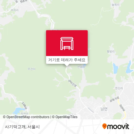 사기막고개 지도