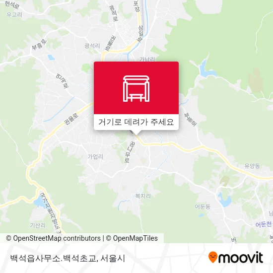백석읍사무소.백석초교 지도