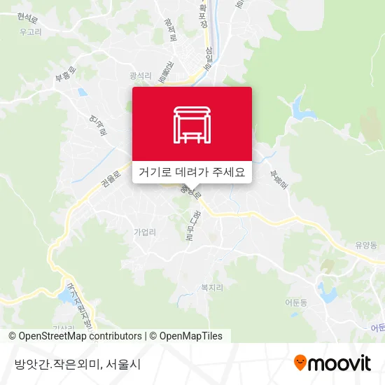 방앗간.작은외미 지도