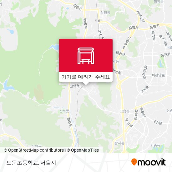 도둔초등학교 지도