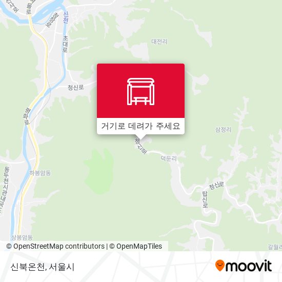 신북온천 지도