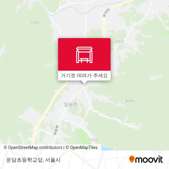 운담초등학교앞 지도