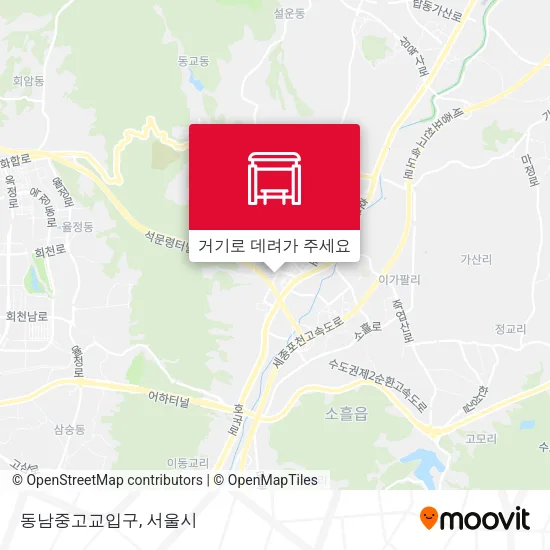 동남중고교입구 지도