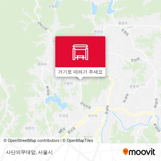 사단의무대앞 지도