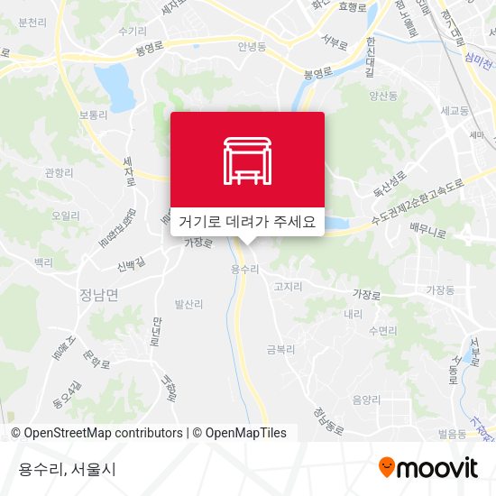 용수리 지도