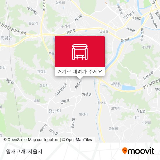 왕재고개 지도