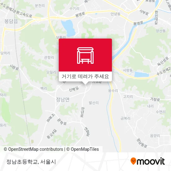 정남초등학교 지도