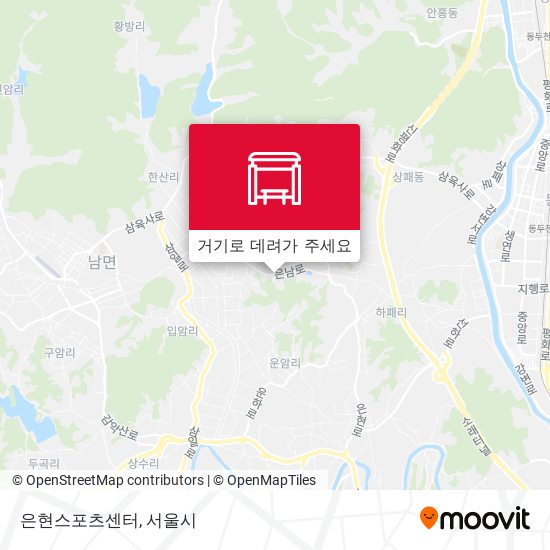 은현스포츠센터 지도