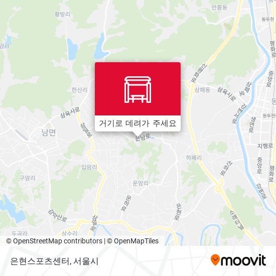 은현스포츠센터 지도